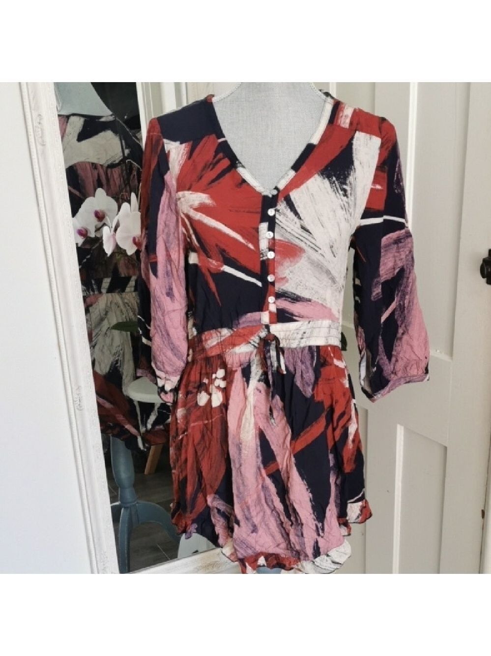 Jackson Rowe Evie dress, boho, prairie, cottagecore, coastalcowboy, size. S. EUC